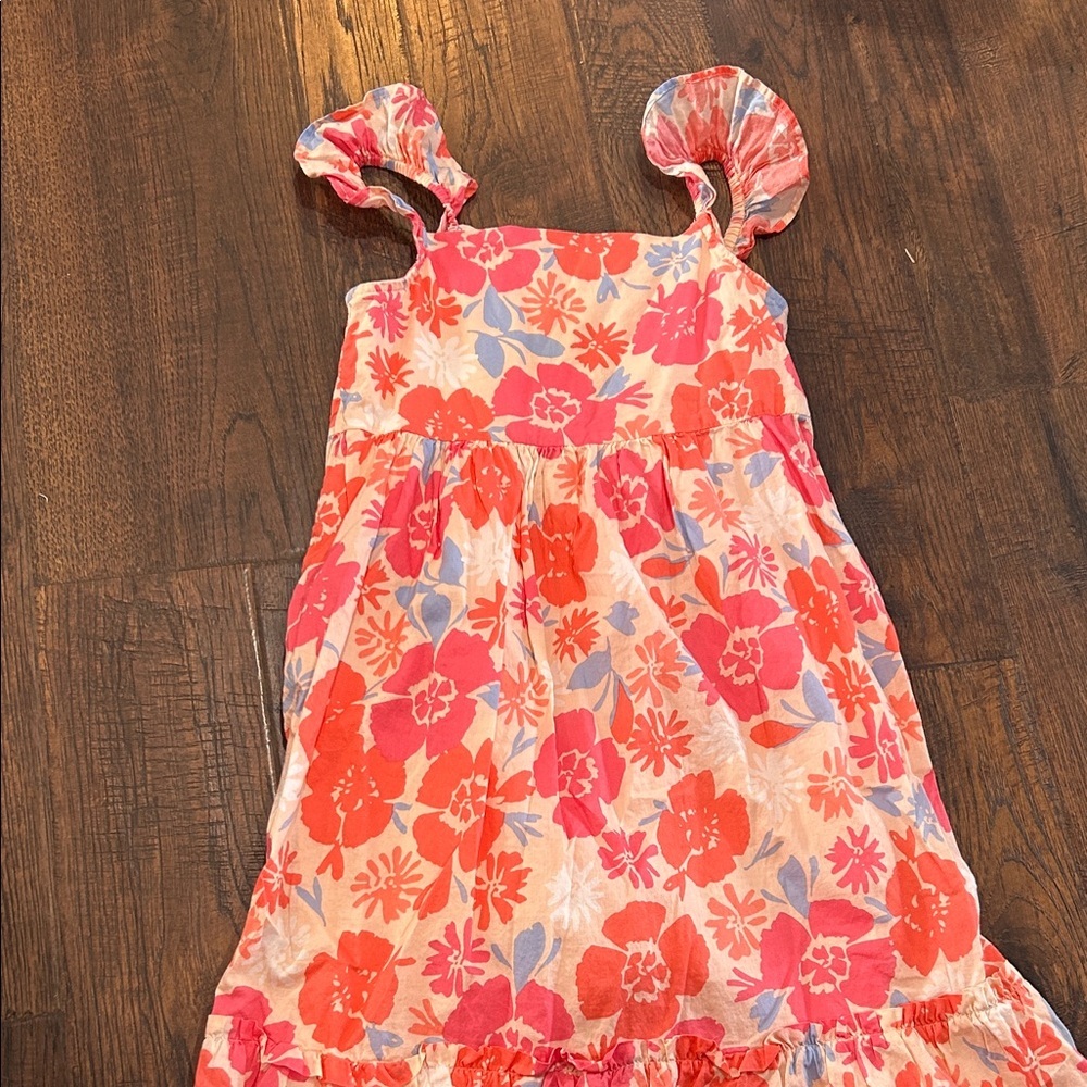 GAP Pink and Orange Floral Kids Dress
